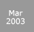 The calendar for February, 2003