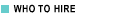 Who to Hire - References & Recommendations