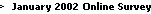 January 2002 Survey Qestion - the page you are on